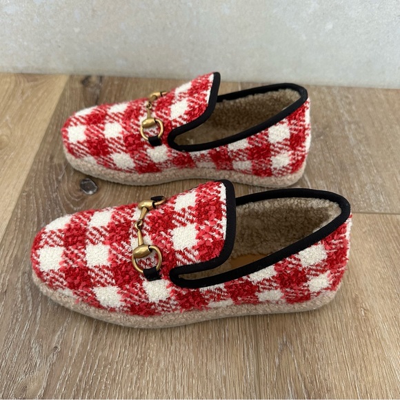 Gucci Vichy tweed horsebit wool loafer - Picture 6 of 9